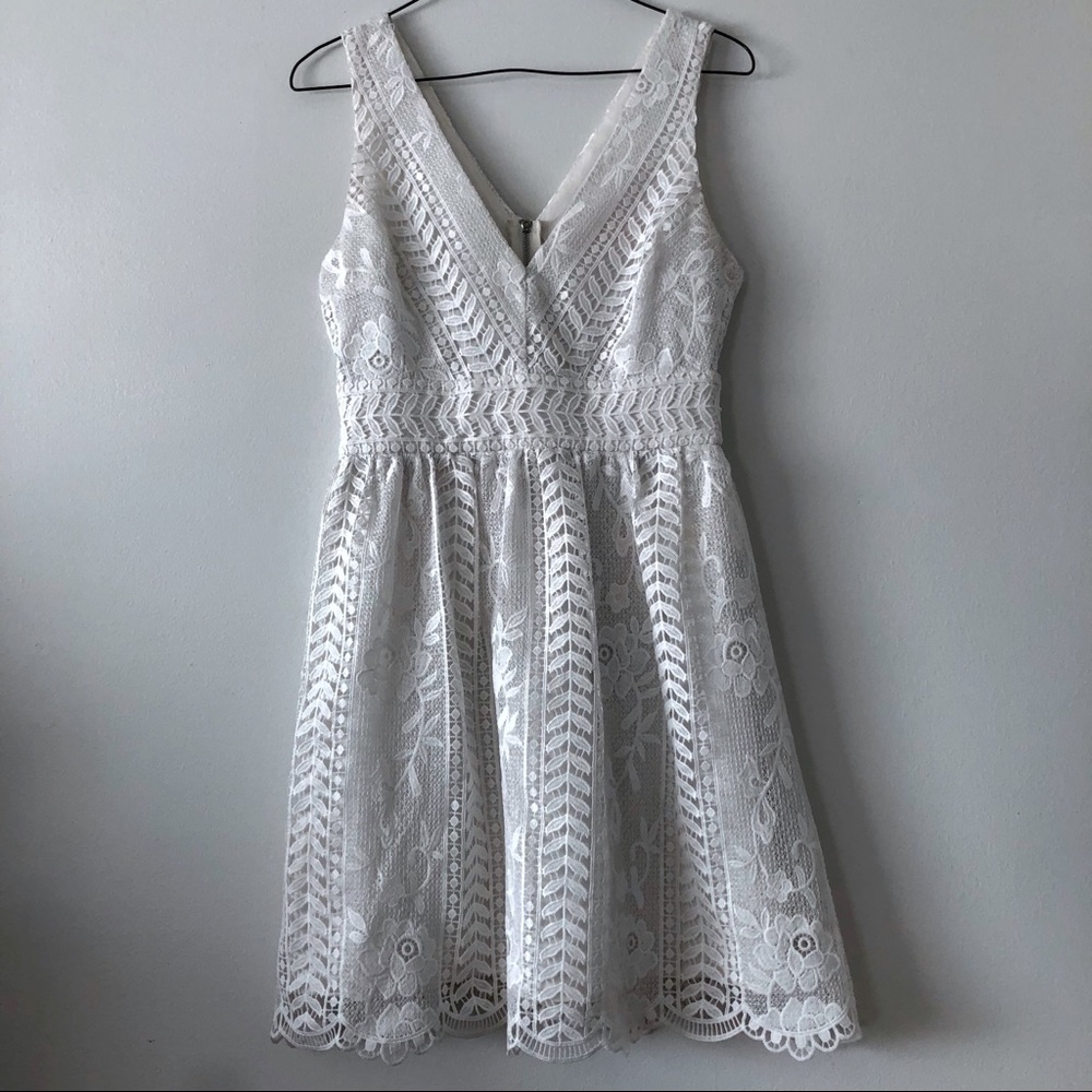 White Lace Boutique Dress